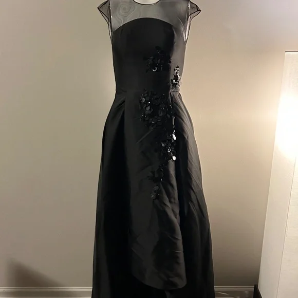 Sachin & Babi Elegant Black High Low Sample Dress size 0 - Picture 4 of 6